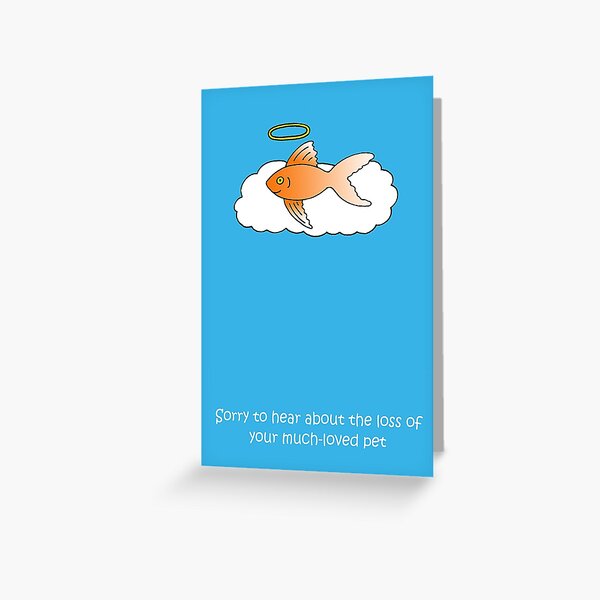 Item preview, Sympathy on Loss of Pet Fish designed and sold by KateTaylor.