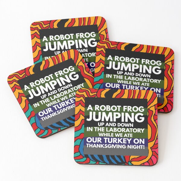 Item preview, Robot frog jumping Thanksgiving designed and sold by Storiesforyou.