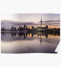 Auckland City Sunrise Poster