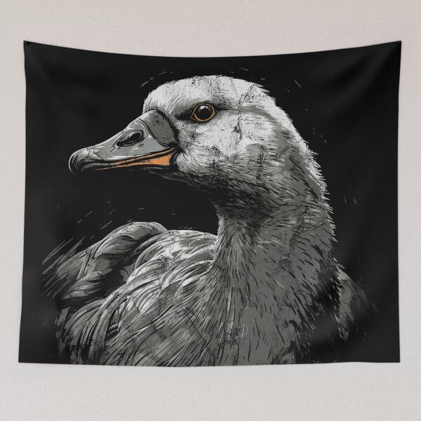 Item preview, A Greylag Goose - Vintage Distressed Street Art Birds designed and sold by GVRDesign.