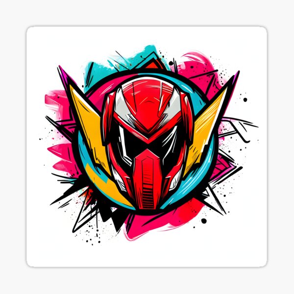 Red Ranger Icon Sticker
