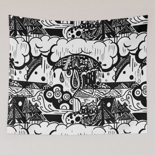 Item preview, Rain Doodle designed and sold by Woollyphant.
