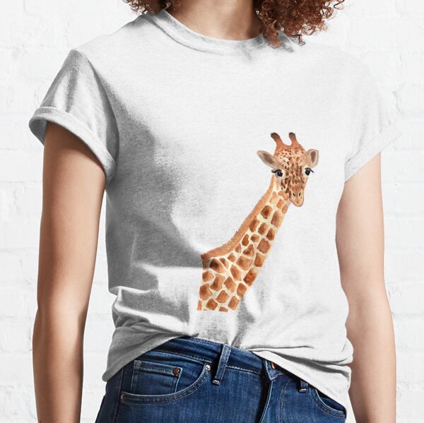 Watercolor Giraffe Classic T-Shirt