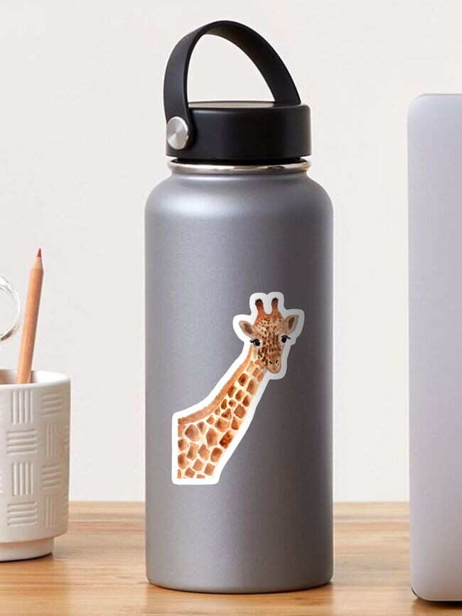 Watercolor Giraffe Personalized 20oz Stainless Steel Skinny