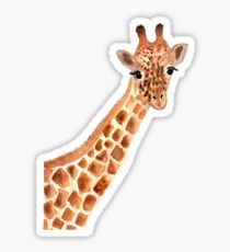Watercolor Giraffe Sticker