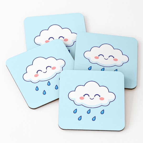 Item preview, Rain of Joy: Cute Smiling Cloud Brings Nature's Blessings designed and sold by hjian8219.