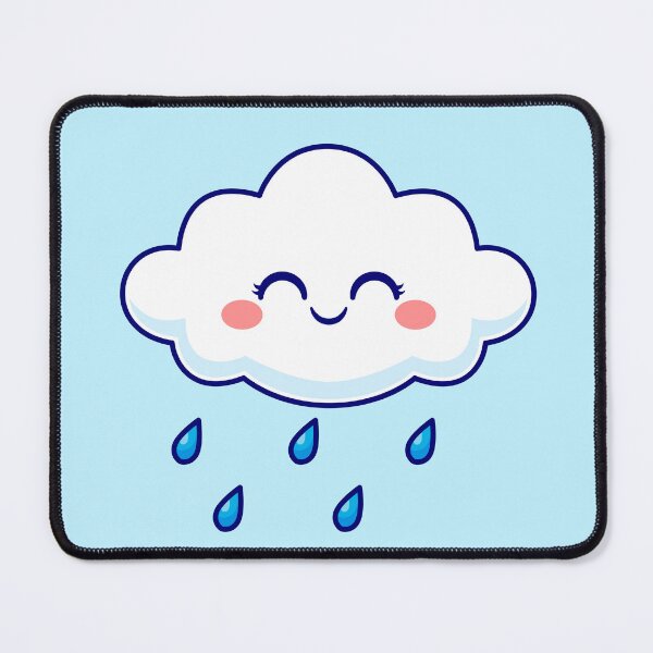 Item preview, Rain of Joy: Cute Smiling Cloud Brings Nature's Blessings designed and sold by hjian8219.