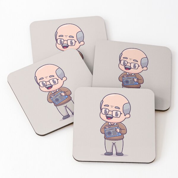 Item preview, Groovy Grandpa: Cartoon Icon of a Music-Loving Grandfather designed and sold by hjian8219.