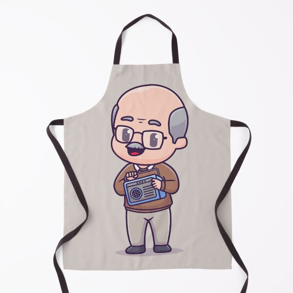 Item preview, Groovy Grandpa: Cartoon Icon of a Music-Loving Grandfather designed and sold by hjian8219.