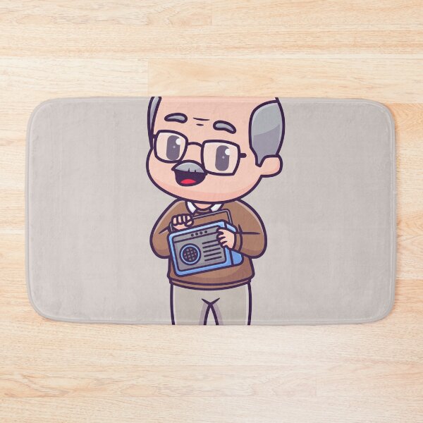 Item preview, Groovy Grandpa: Cartoon Icon of a Music-Loving Grandfather designed and sold by hjian8219.