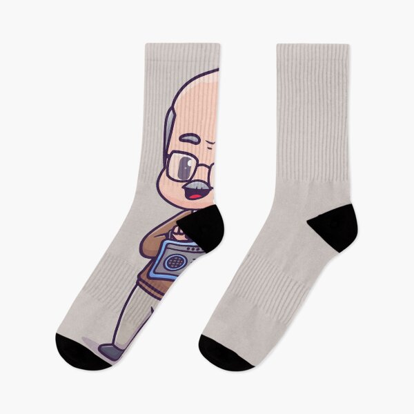 Item preview, Groovy Grandpa: Cartoon Icon of a Music-Loving Grandfather designed and sold by hjian8219.
