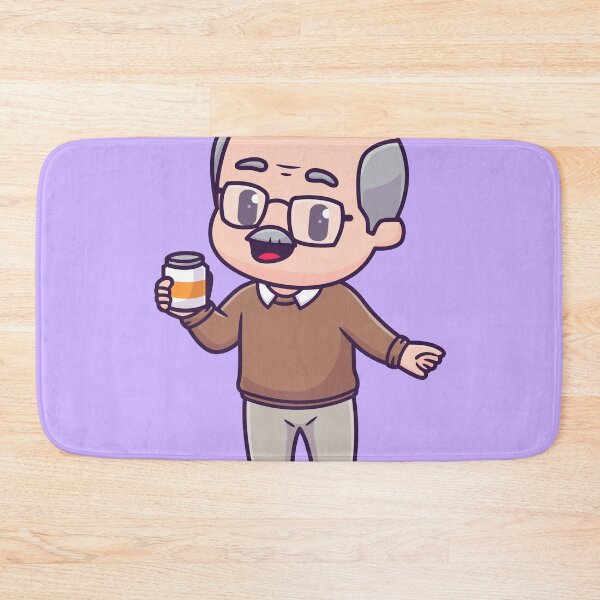 Item preview, Coffee-Loving Grandpa: Cartoon Vector Icon Illustration designed and sold by hjian8219.
