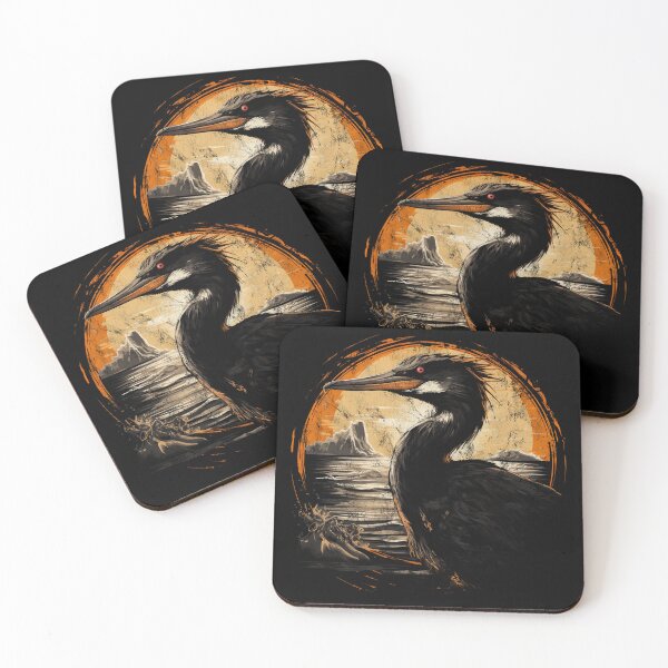 Item preview, A Cormorant Shag - Vintage Distressed Street Art Birds designed and sold by GVRDesign.