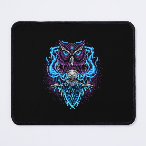 Item preview, Purple owl skull, colorful owl skull, watercolor owl skull designed and sold by GreyStanzione1.