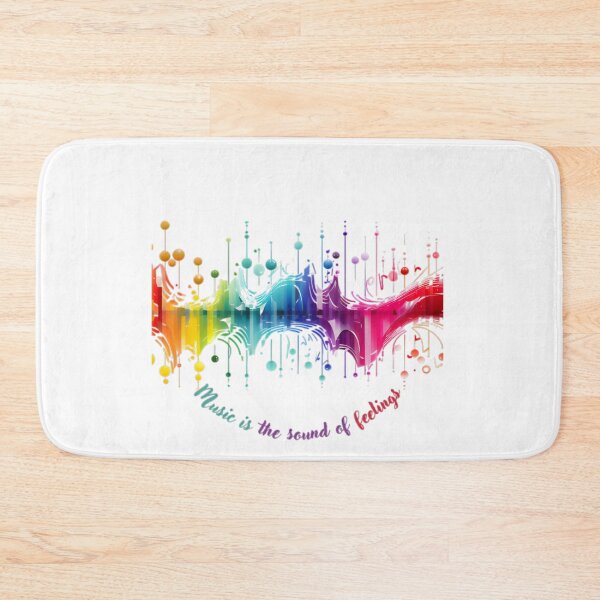 Item preview, Music is the Sound of Feelings - Rainbow Wave Design designed and sold by alaa-mously.