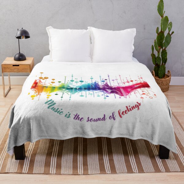 Item preview, Music is the Sound of Feelings - Rainbow Wave Design designed and sold by alaa-mously.