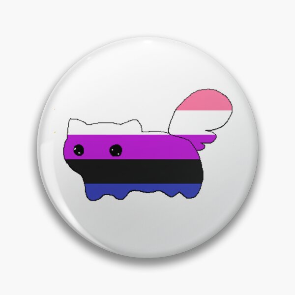Item preview, Genderfluid Cat designed and sold by synthwavearcade.