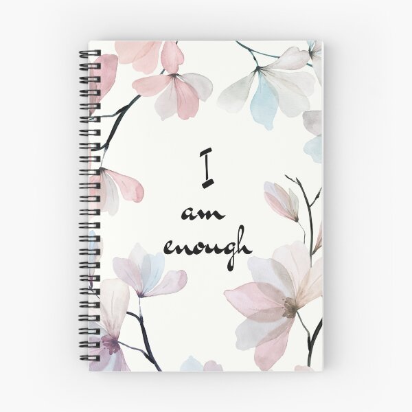 Item preview, I am enough - Pink Flowers designed and sold by Gretch21.