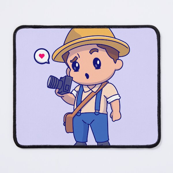 Item preview, Charming Photographer with Camera - Cartoon Vector Icon Illustration designed and sold by hjian8219.