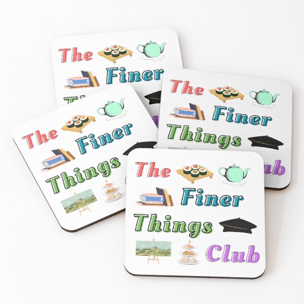 Item preview, The Finer Things Club | No Plastic or Work Talk Allowed designed and sold by Parasocialite.