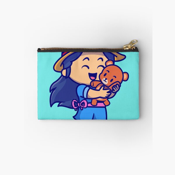 Item preview, Adorable Girl with Teddy Bear Doll - Cartoon Vector Icon Illustration designed and sold by hjian8219.