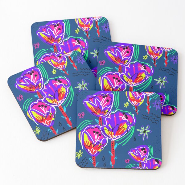 Item preview, Fingerpainted Tulips for TipToeing designed and sold by Mad World Art Ltd. Co..