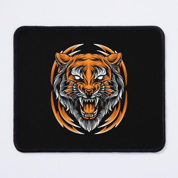 Item preview, Colorful tiger head, watercolor tiger head, tiger mascot designed and sold by GreyStanzione1.