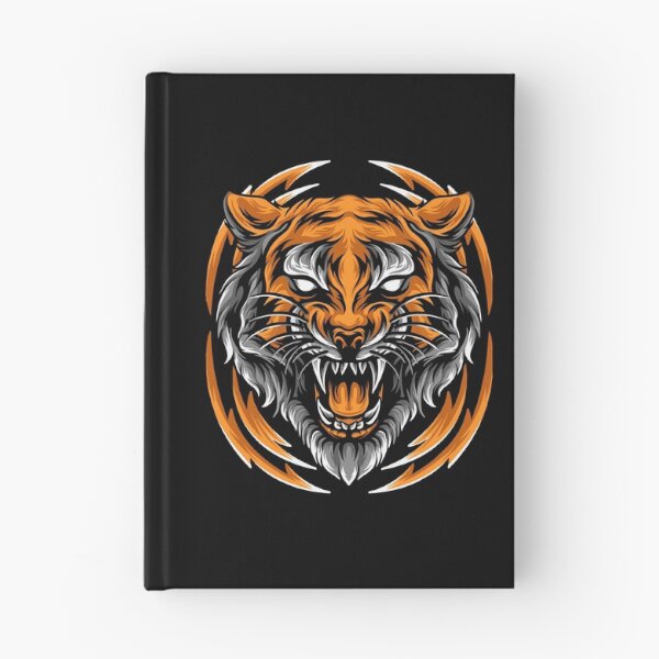 Artikelvorschau, Bunter Tigerkopf, Aquarell-Tigerkopf, Tigermaskottchen entworfen und verkauft von GreyStanzione1.