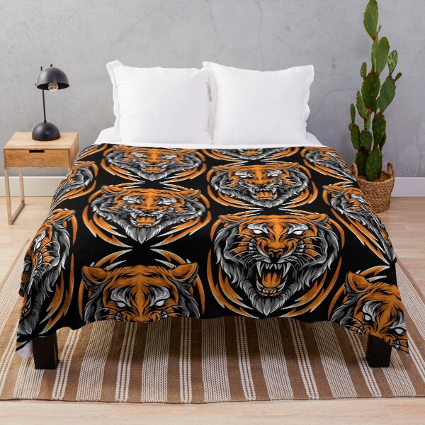 Item preview, Colorful tiger head, watercolor tiger head, tiger mascot designed and sold by GreyStanzione1.