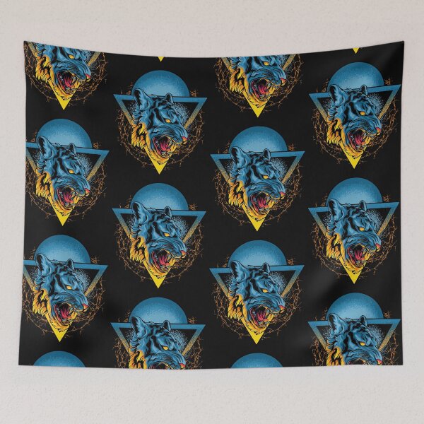 Item preview, Tiger head roaring, colorful tiger head, tiger roaring designed and sold by GreyStanzione1.