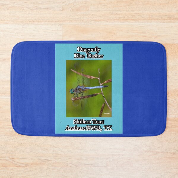 Item preview, Give A Dragonfly Kiss To Your Lover  ~ Dragonfly: Blue Dasher, Anahuac NWR, Chambers County, Texas designed and sold by MoreEZUSA-Here.