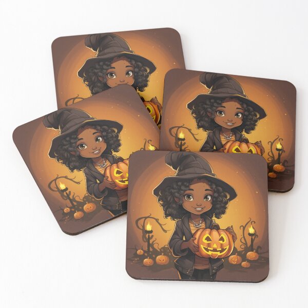 Item preview, Black Girl Halloween Witch designed and sold by RTFaulkner.