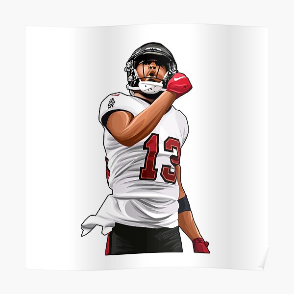 Mike Evans #13 Looks Back Sticker for Sale by SpeedyGoals