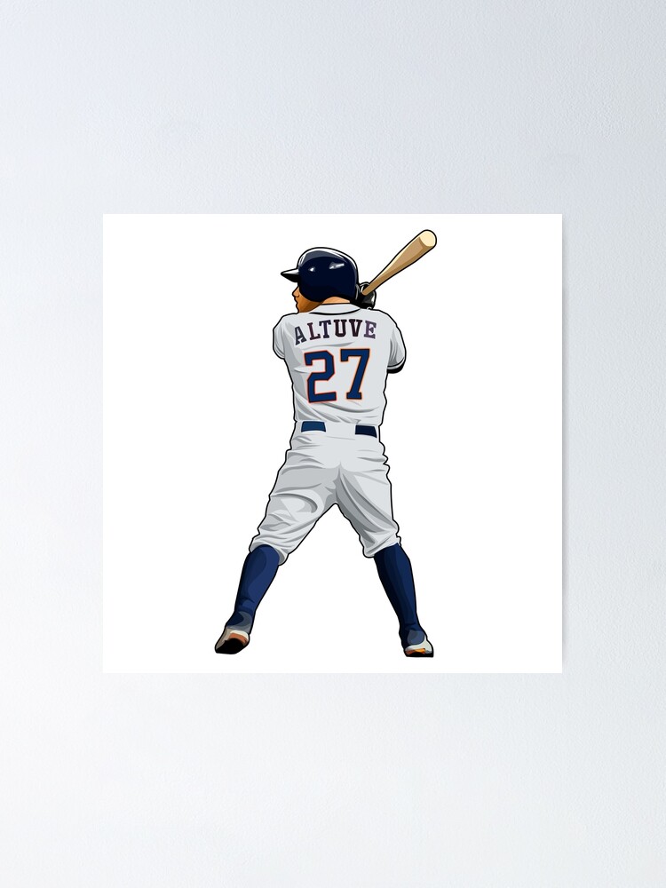 Houston Astros #27 Jose Altuve White/Orange/Gray/Navy American