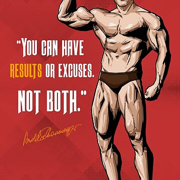 Artwork thumbnail, Arnold Schwarzenegger Fitness Quotes - Motivational Art by Ramzad