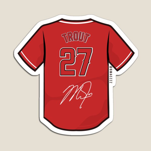 Shohei Ohtani #17 Los Angeles Angels of Anaheim Red Jersey Sticker for  Sale by TheBmacz