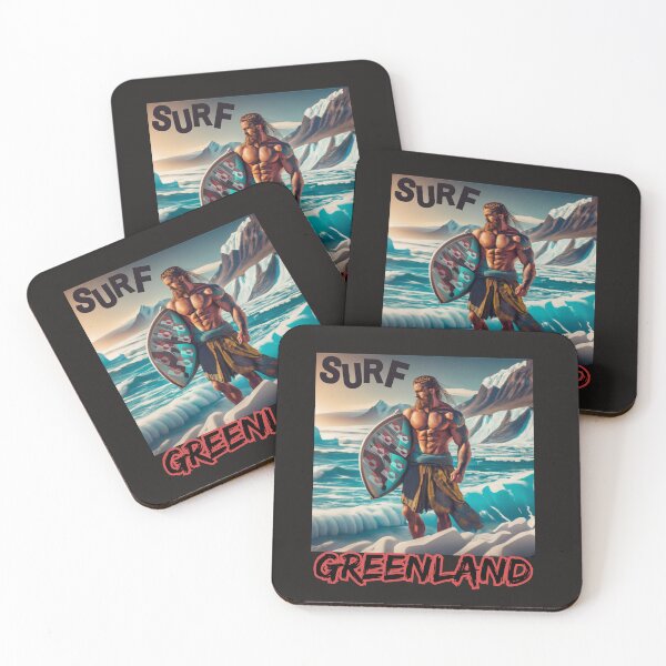 Item preview, Greenland Surfing Nuuk Hang Five Funny Arctic Surfers designed and sold by VinlandFashion.
