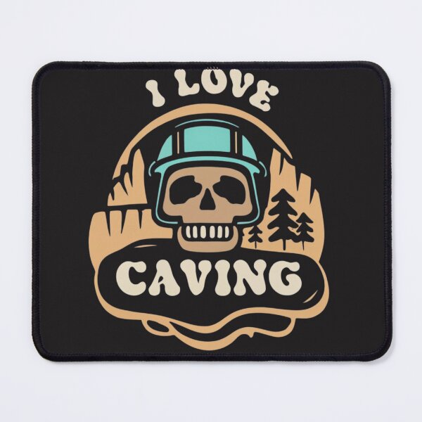 Item preview, I Love Caving-skull wearing helmet design designed and sold by Mohommadzaki Mulla.