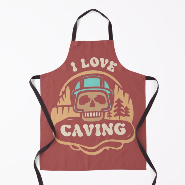 Item preview, I Love Caving-skull wearing helmet design designed and sold by Mohommadzaki Mulla.