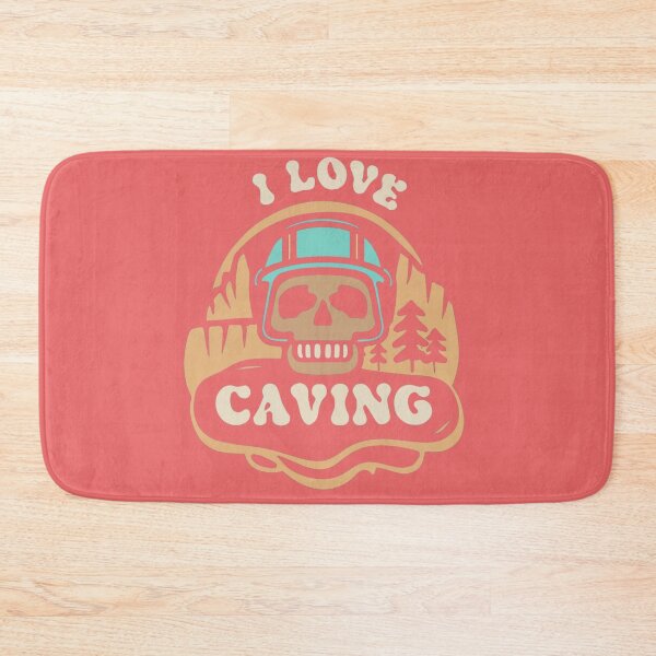 Item preview, I Love Caving-skull wearing helmet design designed and sold by Mohommadzaki Mulla.