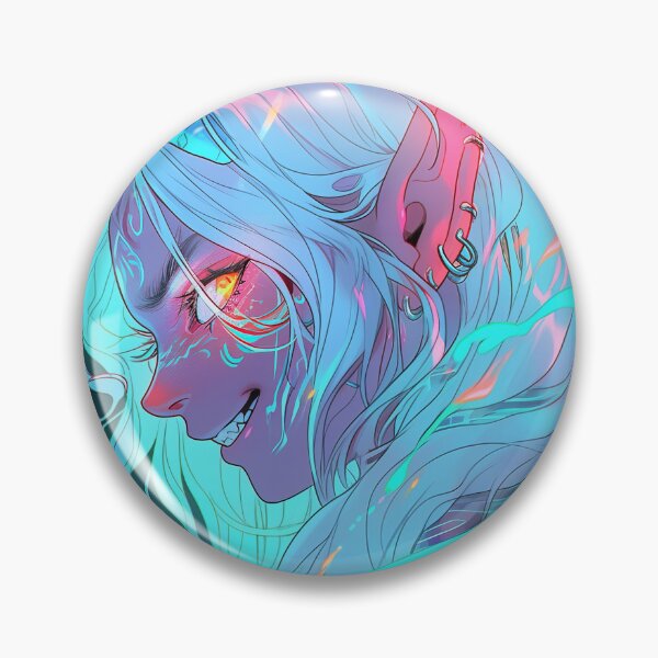 Item preview, Cool Blue Demon Anime Guy designed and sold by bubblegoth.