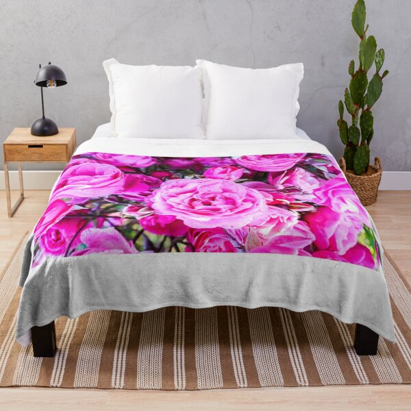 Item preview, Vivid Bright Pink Roses Bush designed and sold by Fenderbender00.