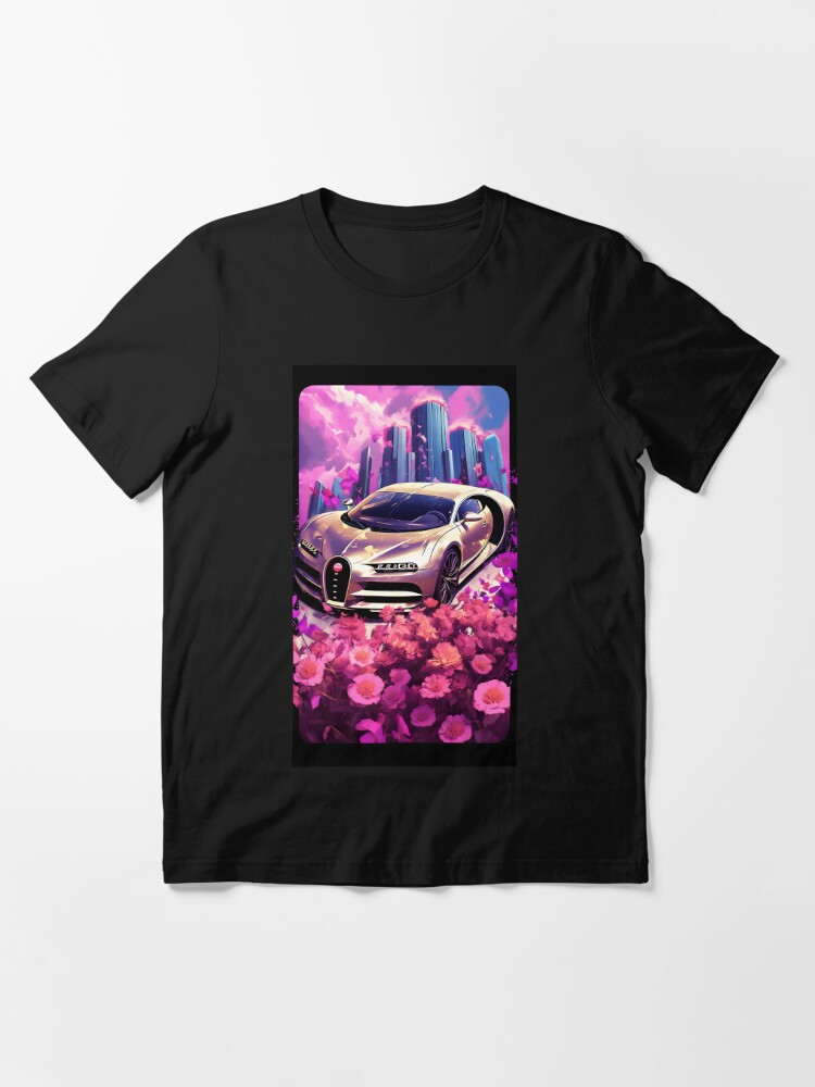 city for with | Bugatti by Redbubble Essential T-Shirt in night Blossoms\