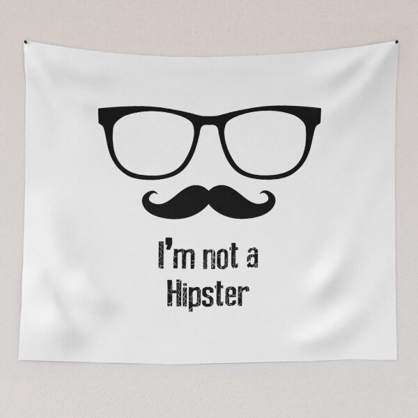 Item preview, I`M NOT A HIPSTER DESIGN designed and sold by Super3.