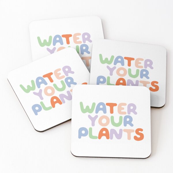 Item preview, Water Your Plants Cute Bubbly Text designed and sold by elmma design.