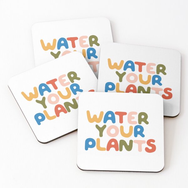 Item preview, Water Your Plants Cute Bubbly Text designed and sold by elmma design.
