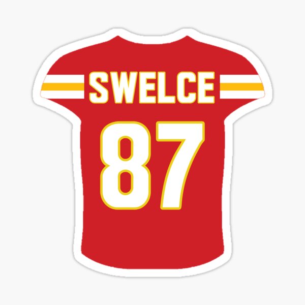 johnnystackart Travis Kelce Jersey Shirt Sticker