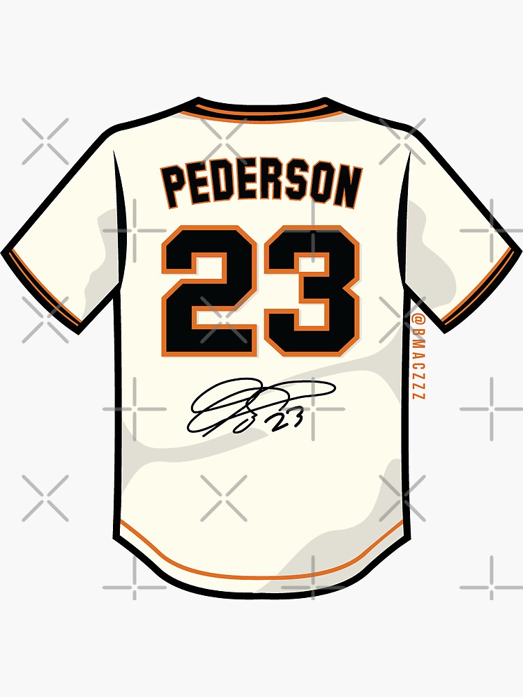 Joc Pederson San Francisco Giants 23 Sticker for Sale by TheBmacz
