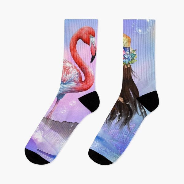 Item preview, Little mermaid and flamingo designed and sold by nicky2342.