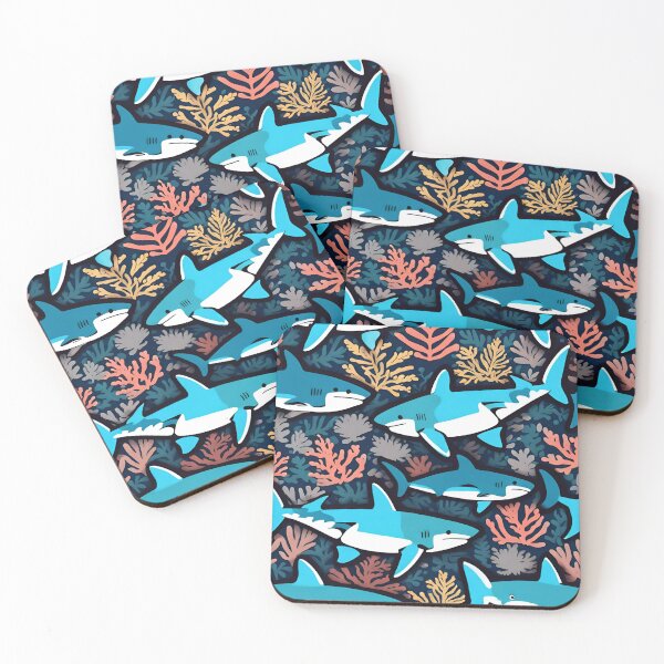 Item preview, Sharks and Corals designed and sold by SeamCraft.